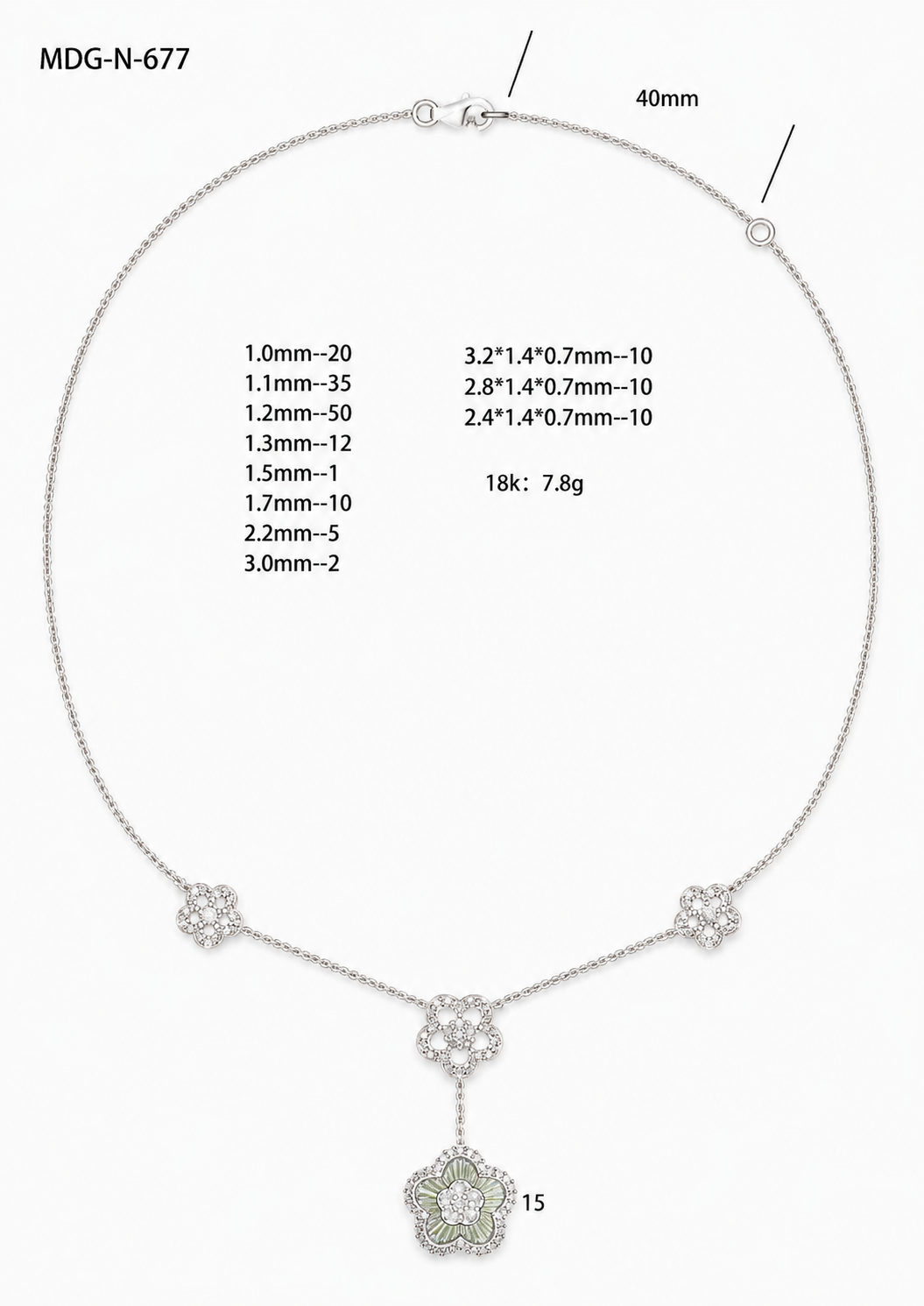 Diamond Necklace / MDG-N-677