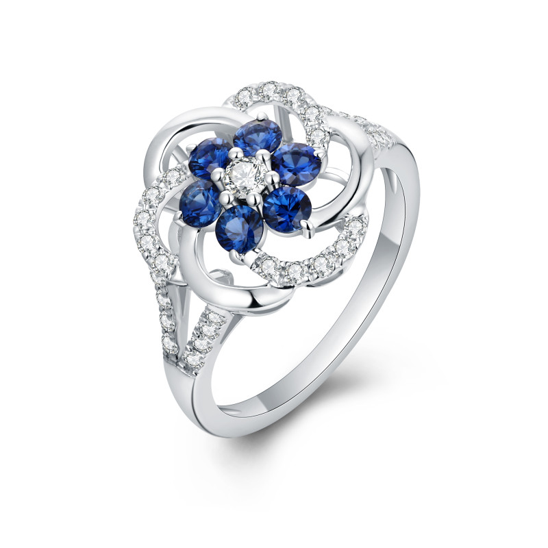 Sapphire and Diamond Ring / PK-59SR+3/HOR