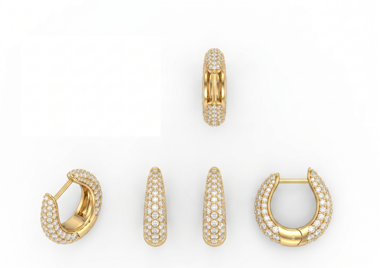 Earring Huggies / MDG-E-548