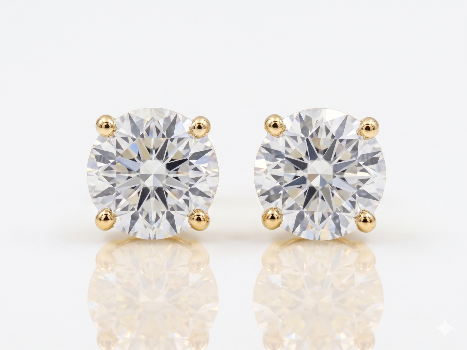Gold Diamond Earrings / PK-103E/MRNR
