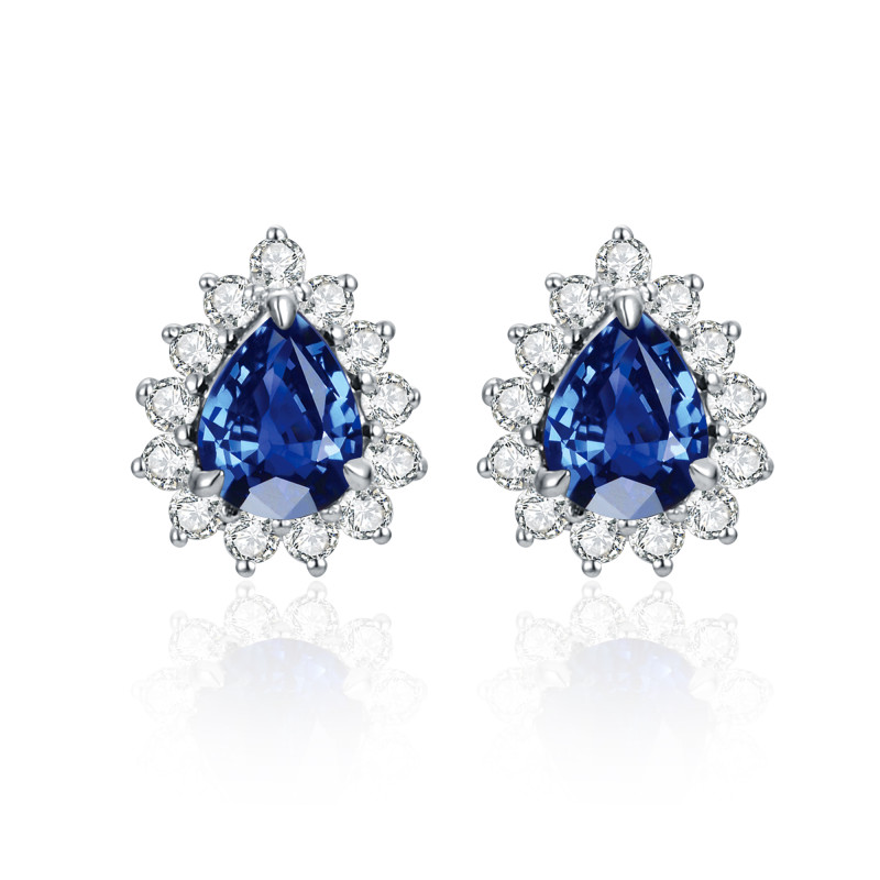 Sapphire and Diamond Earrings / PK-67E/HER