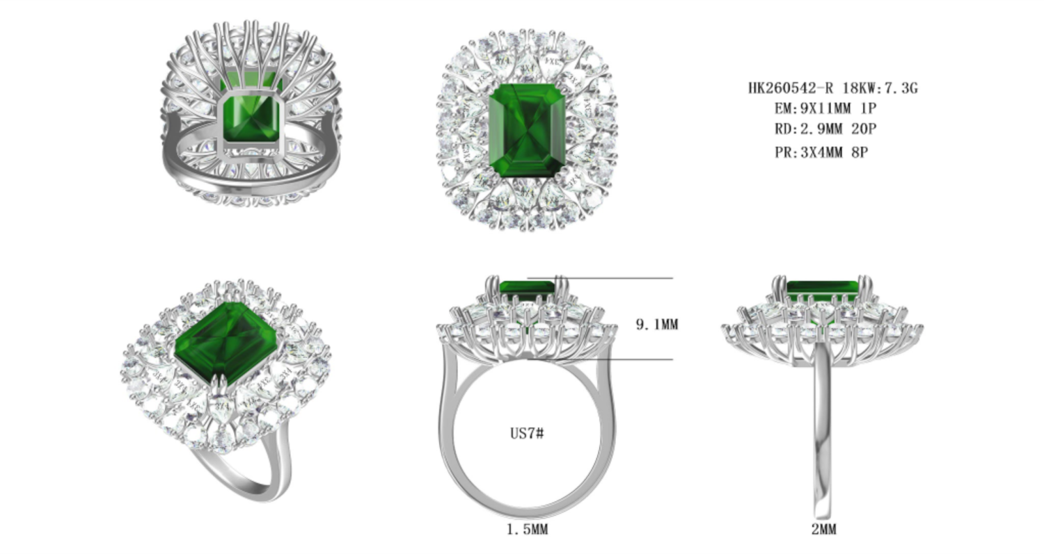 HK260542-R(PK-437R) / Gemstone Ring