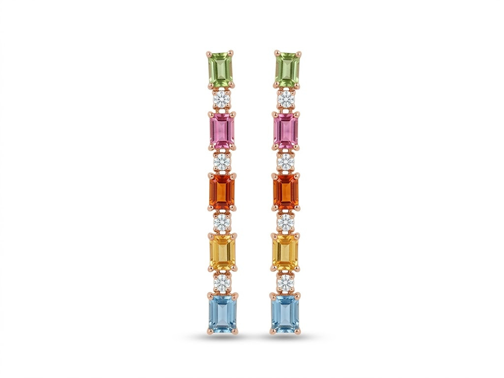Colour Sapphire Earrings / PK-95SE/SCR
