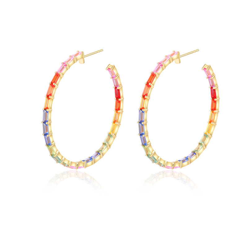 Colour Sapphire Earrings / PK-100E+3/MRRR