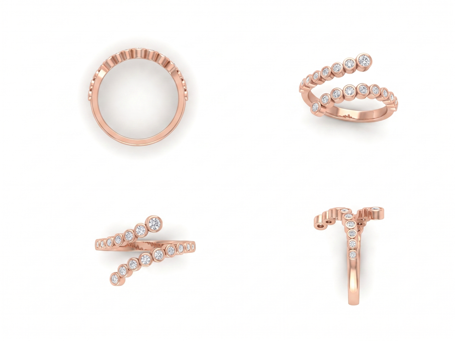 Diamond Bezel Ring / MDG-R-1630 (PK-342R)
