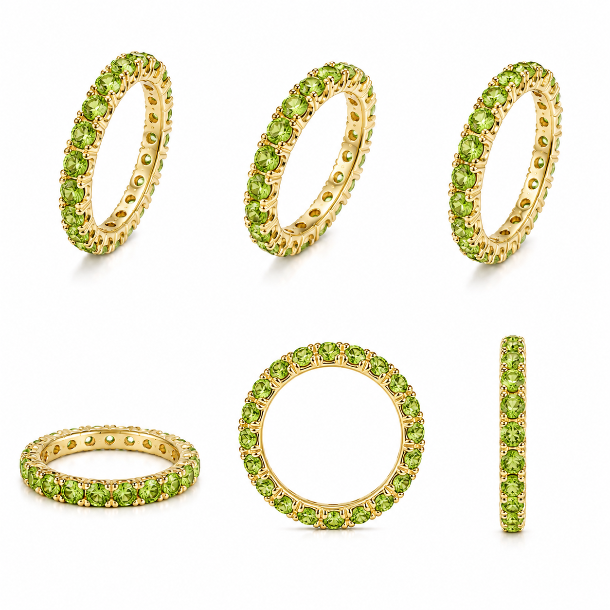 Peridot With Diamond Ring / PK-43R/STR