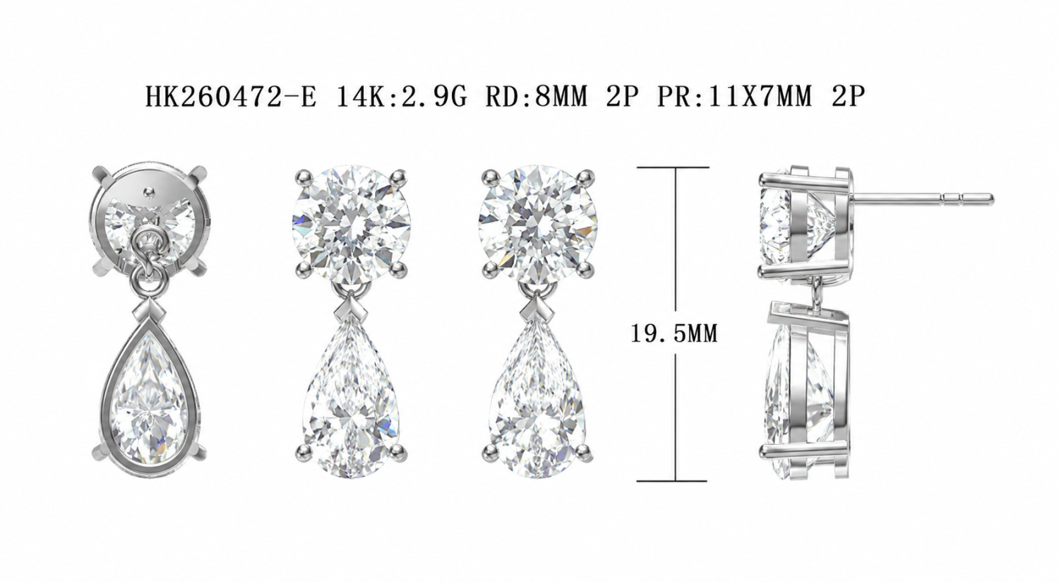 Diamond Earring / HK260472-E