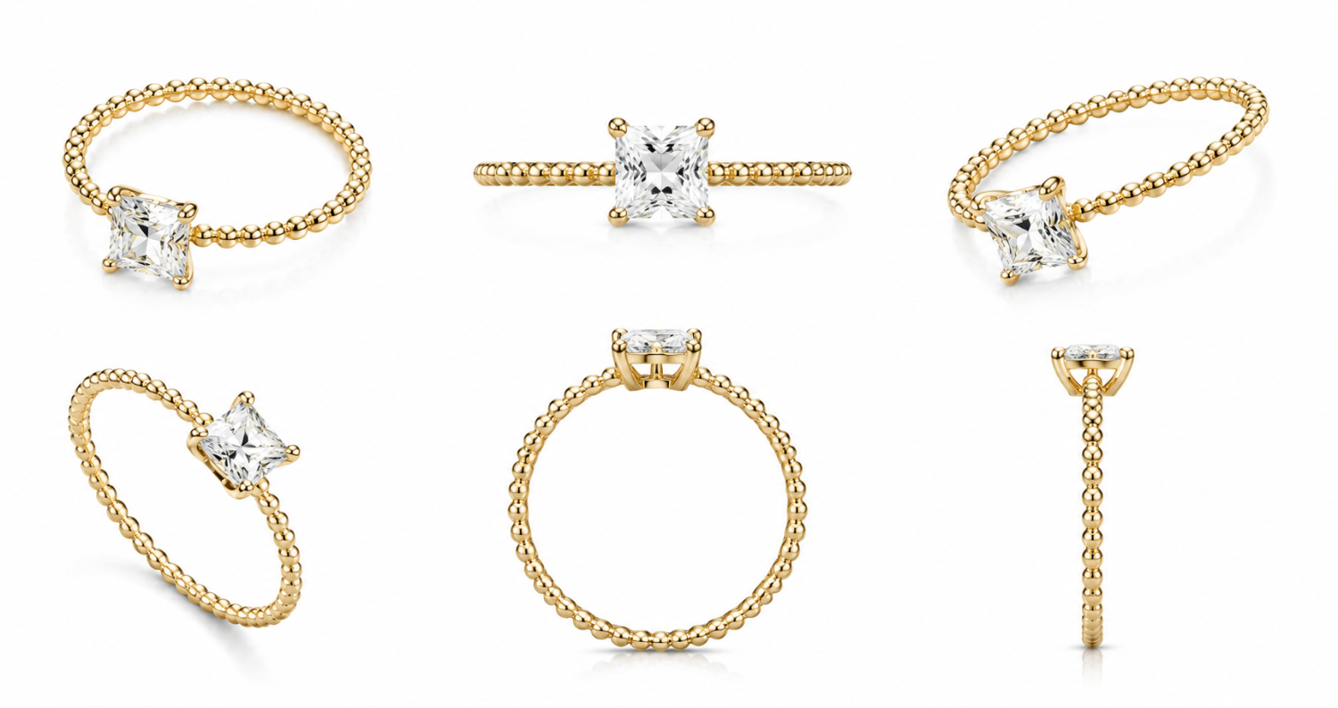 Golden Diamond Ring / PK-23R+5/TRR