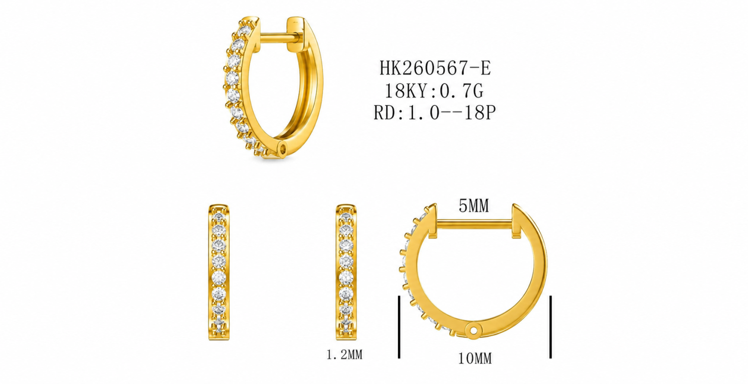 Diamond Earring / HK260567-E
