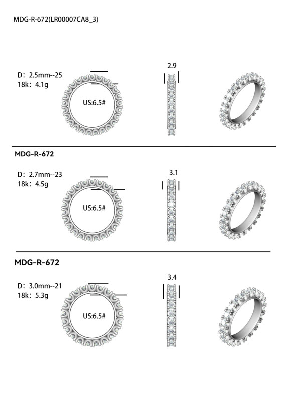 Diamond Eternity Ring / MDG-R-672-2.7mm (PK-380R)
