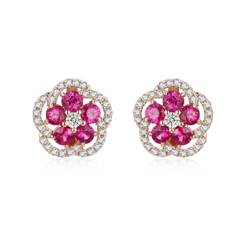 Ruby and Diamond Earrings / PK-60SE/ORR