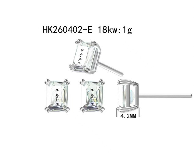 Diamond Stud Earrings / HK260402-E