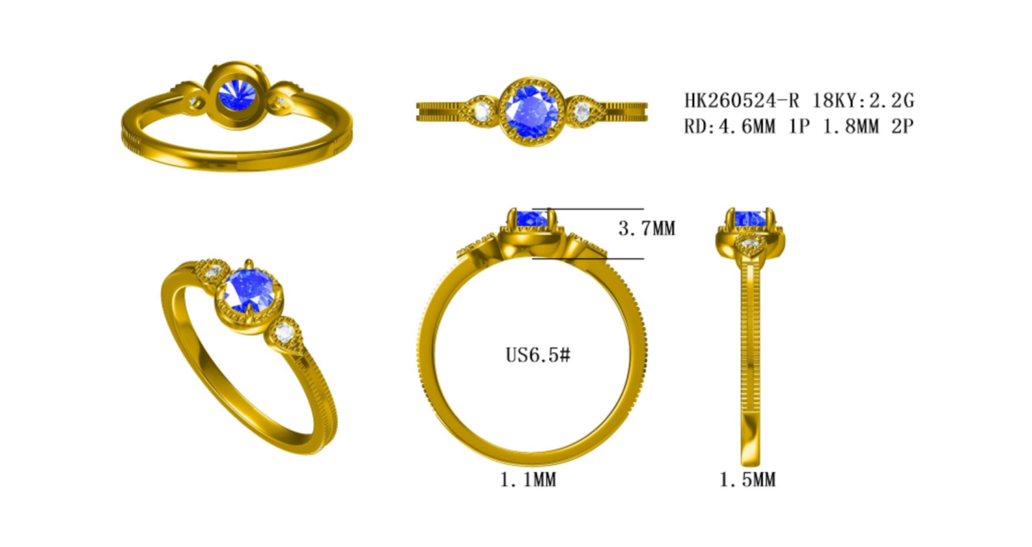 HK260524-R(PK-410R) / Sapphire Ring