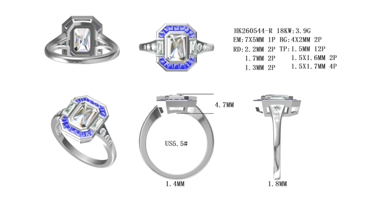 HK260544-R(PK-439R) / Gemstone Ring