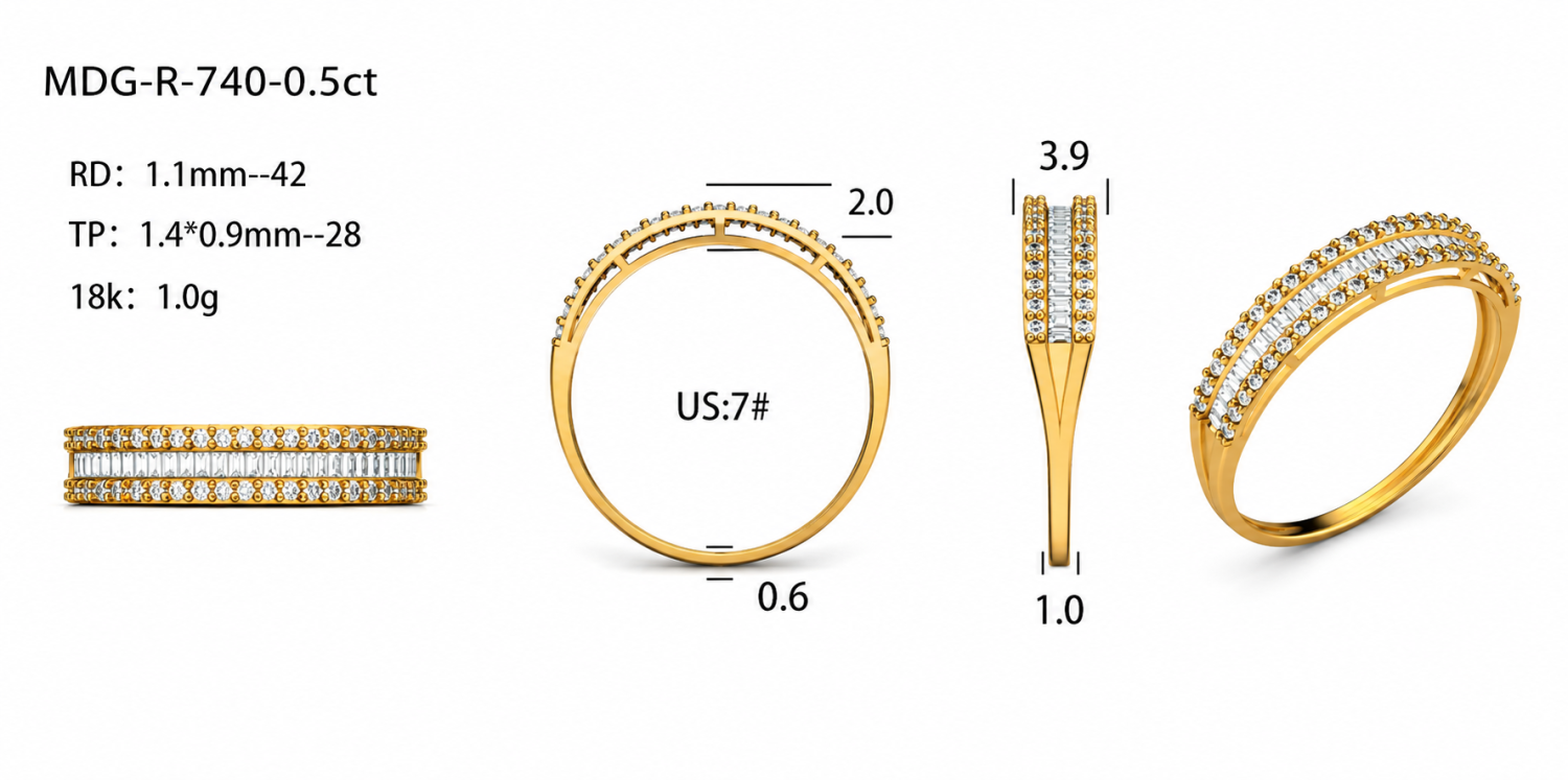 Diamond Rings / MDG-R-740-0.5ct