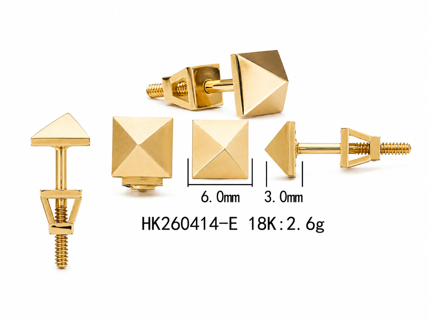 Gold Earring / HK260414-E
