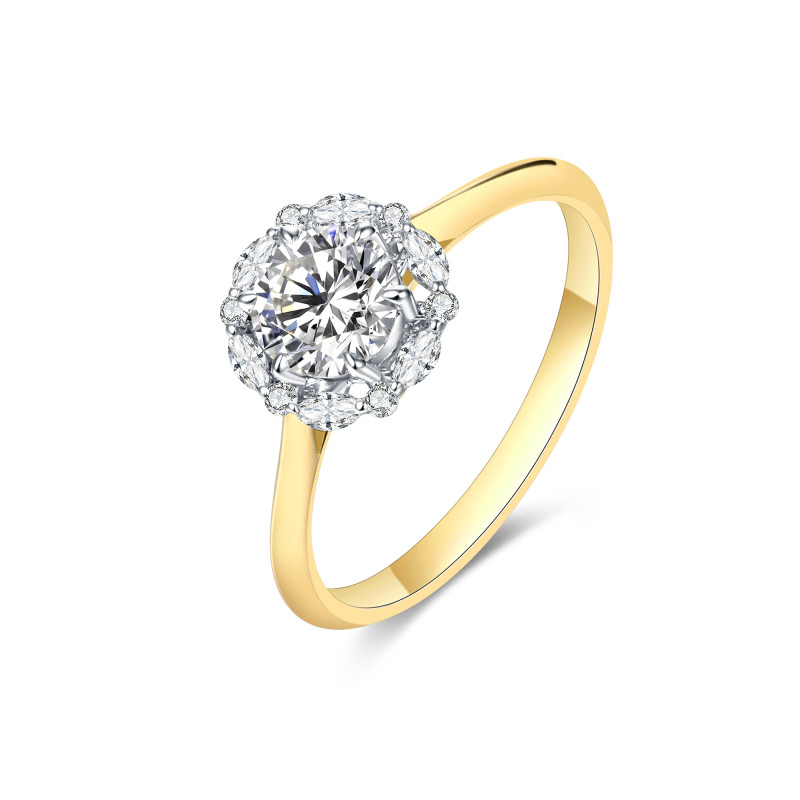 GIA Certified Round Diamond Ring / PK-210R/MRCR