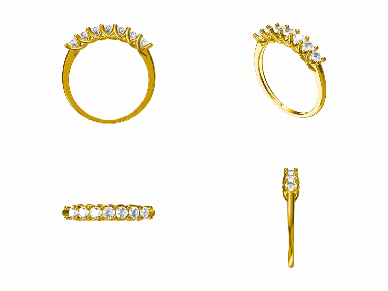 Half Eternity Ring / MDG-R-1549