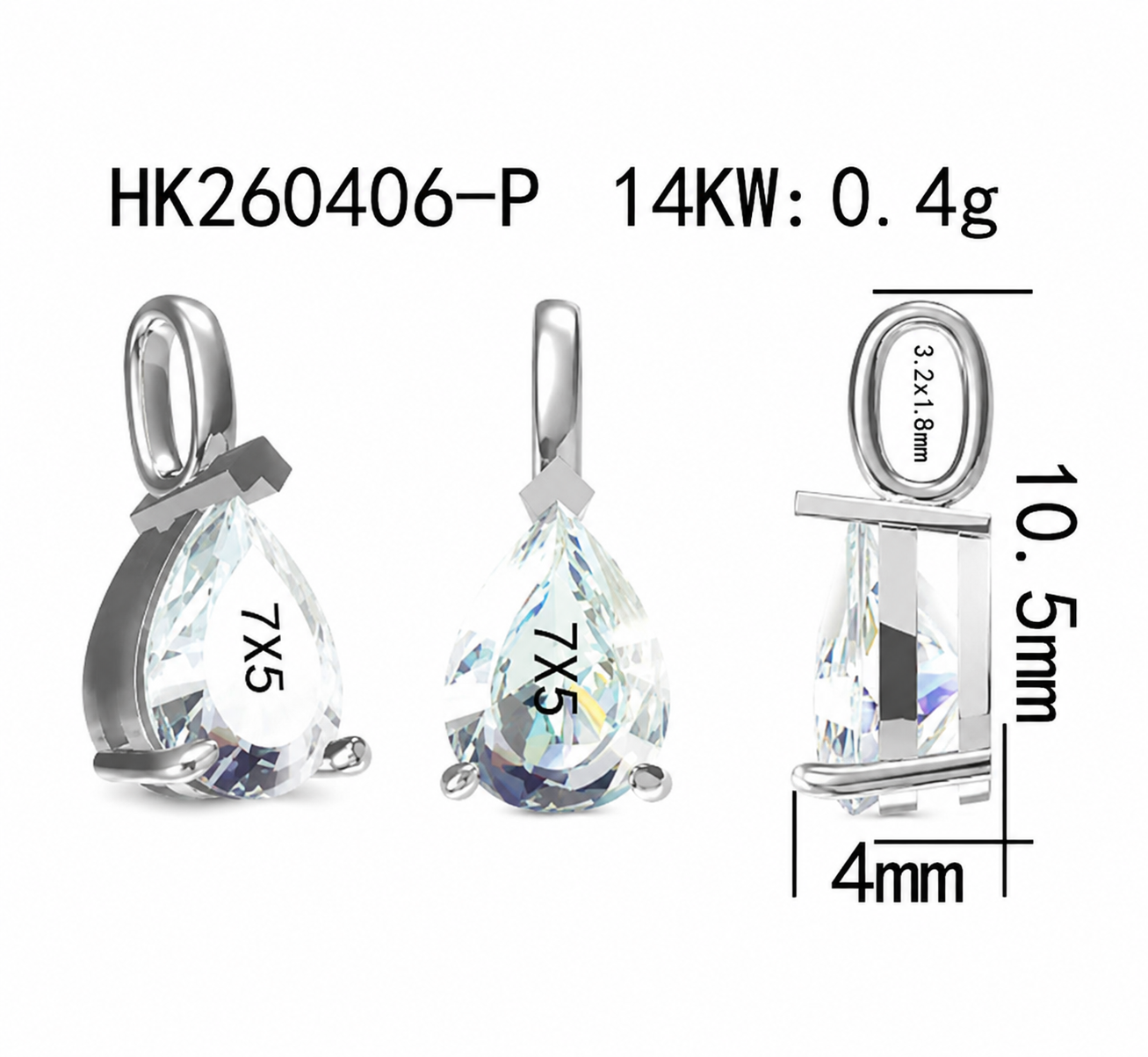 Diamond Pendant / HK260407-P