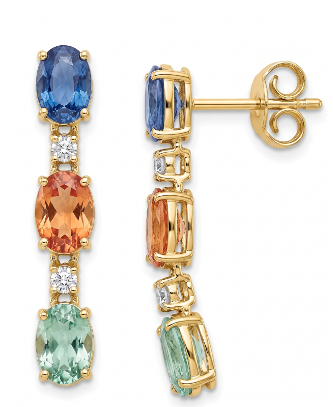 Colour Sapphire Earrings / PK-97SE/SER