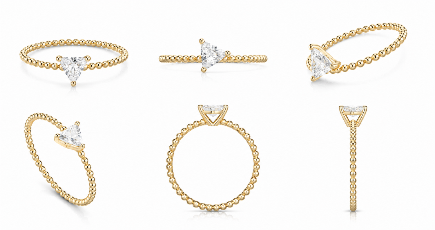 White Diamond Ring / PK-23R+7/ECR