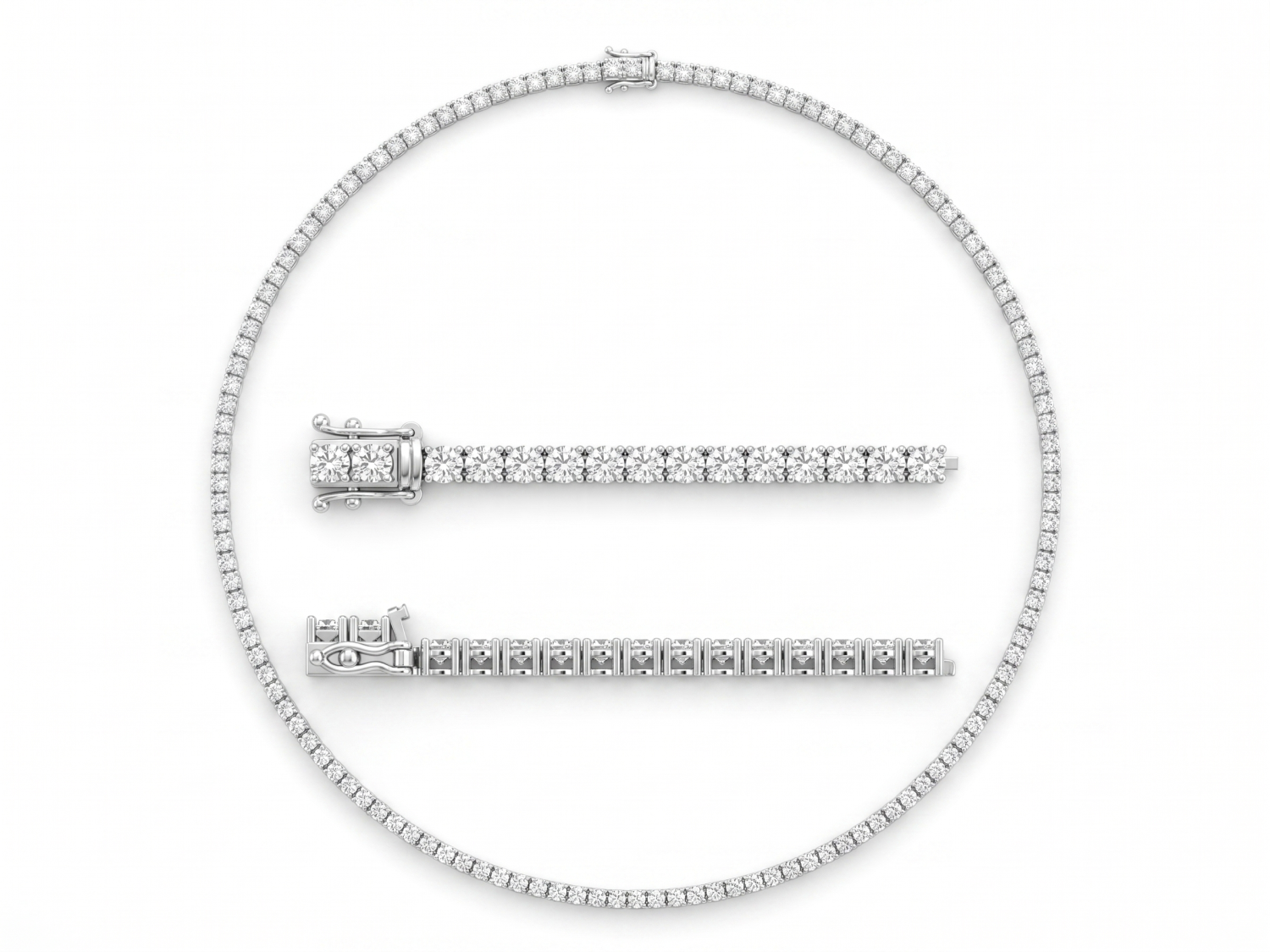 Necklace Tennis 10 Pointer / MDG-N-1578