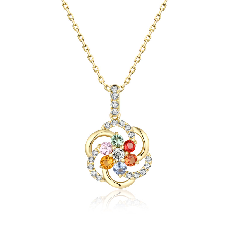 Colour Sapphire and Diamond Pendant / PK-59SP+1/CRR