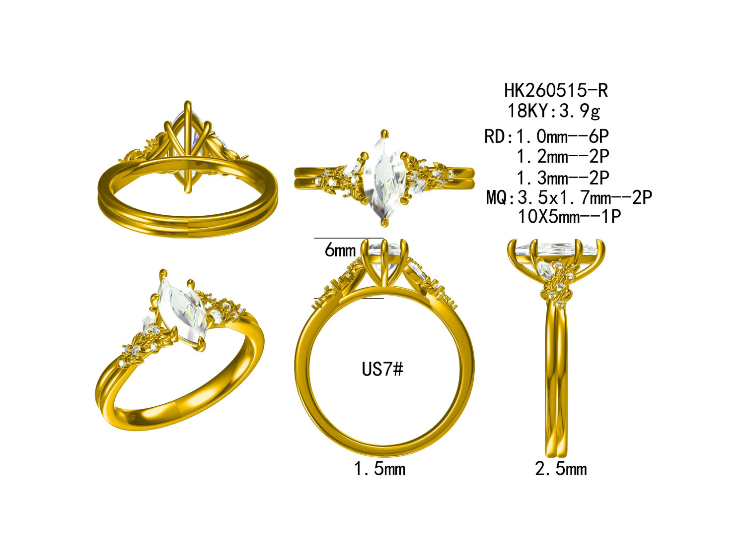 HK260515-R(PK-428R) / Diamond Ring
