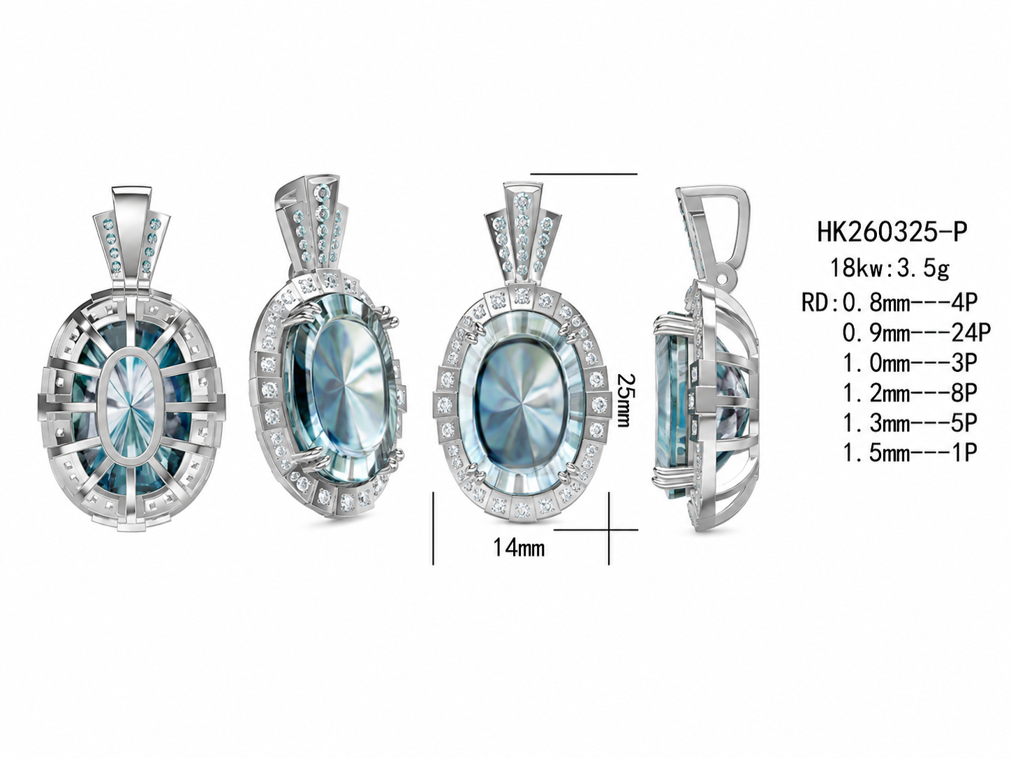 Diamond Pendant / HK260325-P