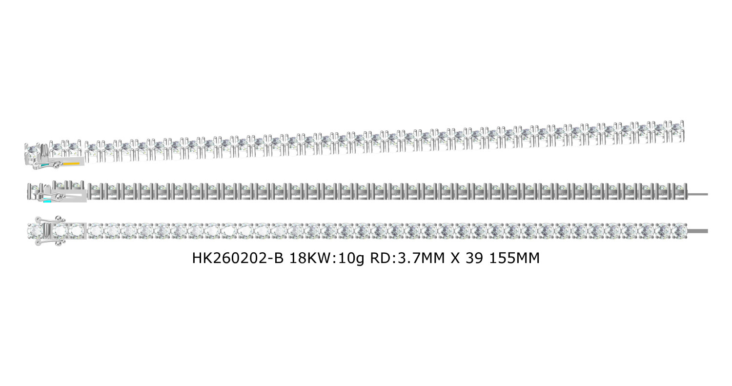 Tennis Bracelet / HK260202-B(PK-113B)
