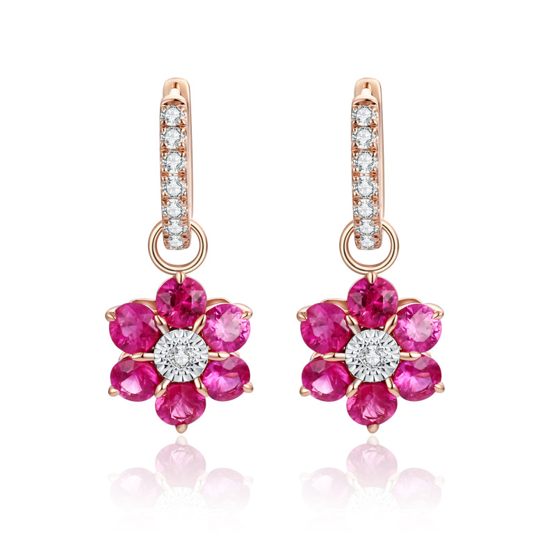 Ruby and Diamond Earrings / PK-54SE+1/MRTR