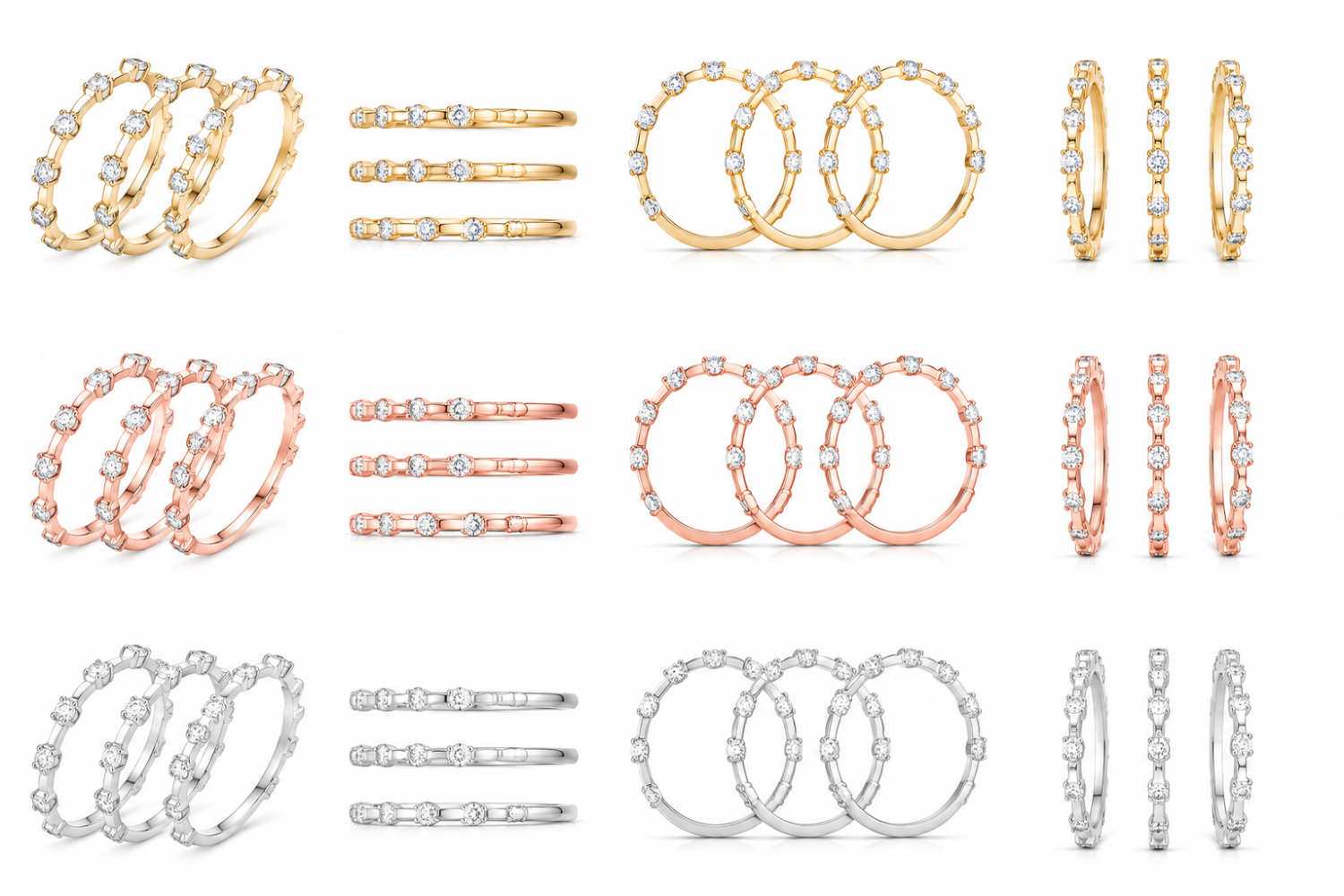 White Diamond Ring / PK-16R+3/HMR
