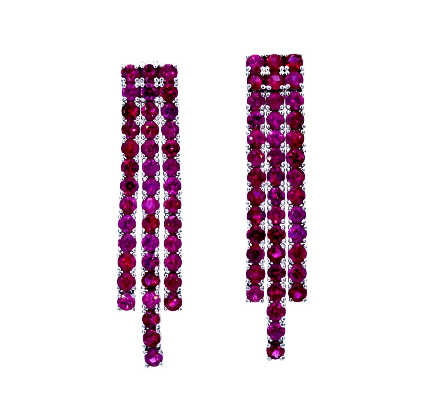 Ruby Long Earrings / PK-1EO/MOSR