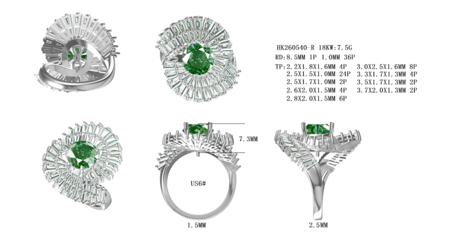 HK260540-R(PK-435R) / Gemstone Ring