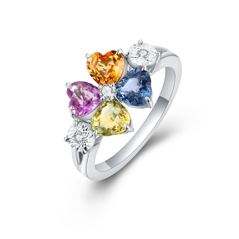 Colour Sapphire and Diamond Rings / PK-51SR/AMR