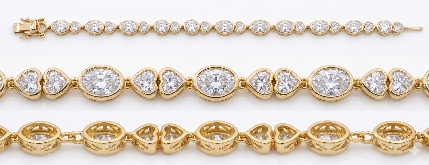 Gemstone Tennis Bracelet / PK-115B