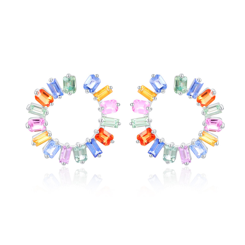 Colour Sapphire Earrings / PK-86SE+1/MRTR