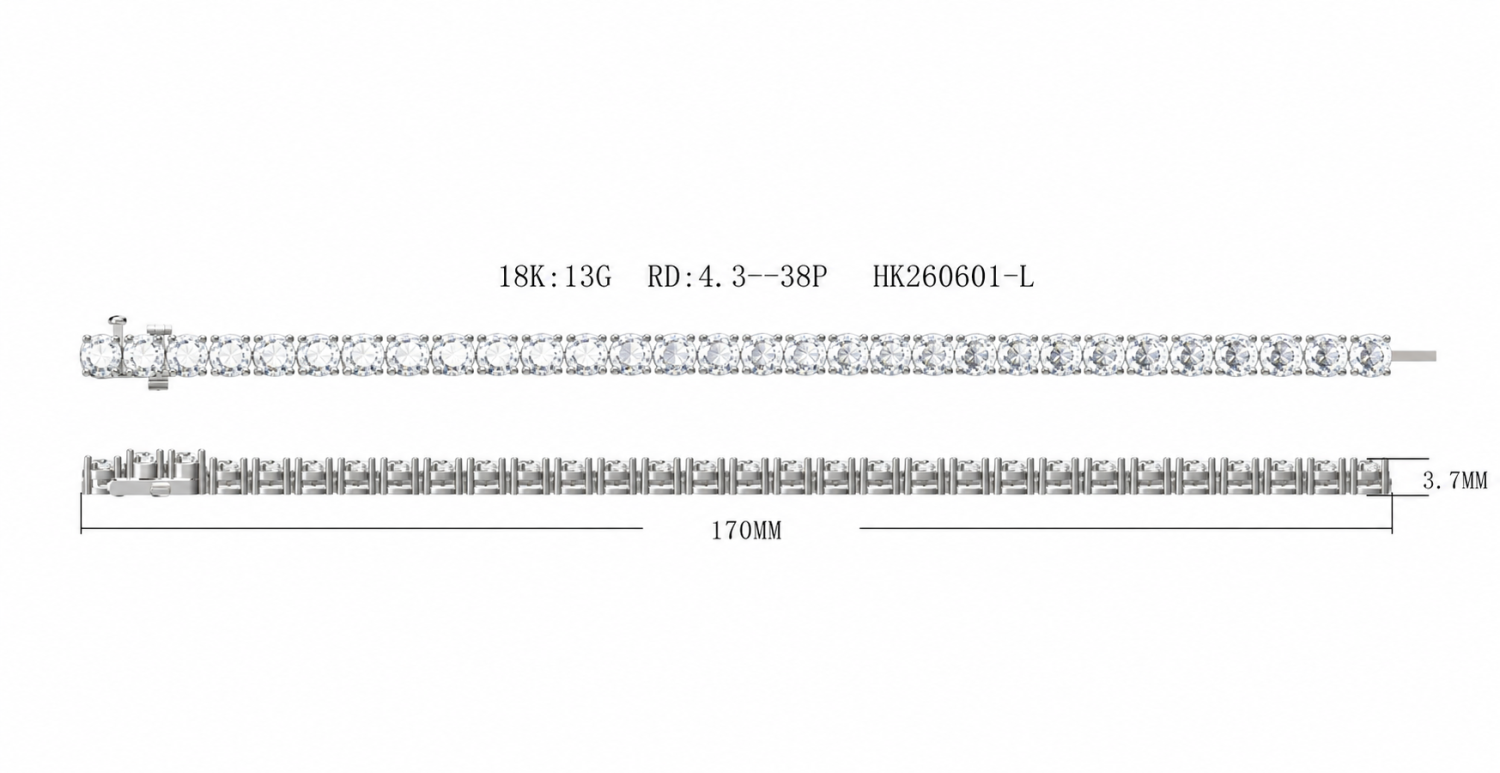 Diamond Bracelet / HK260601-L