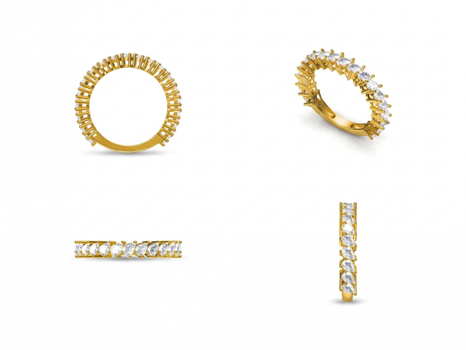Semi Eternity Ring / MDG-R-1241