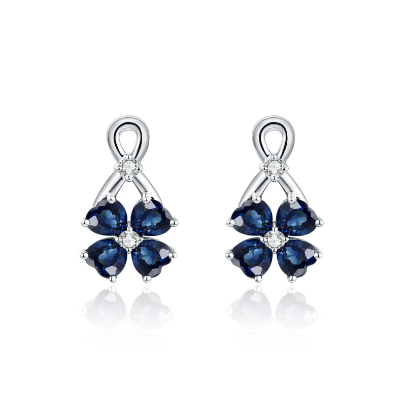 Sapphire and Diamond Earrings / PK-66SE/TTR