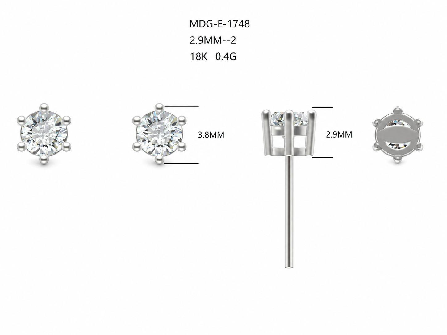 Diamond Earring / MDG-E-1748