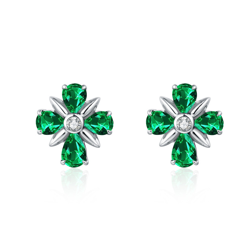 Emerald and Diamond Earrings / PK-64SE+1/OAR