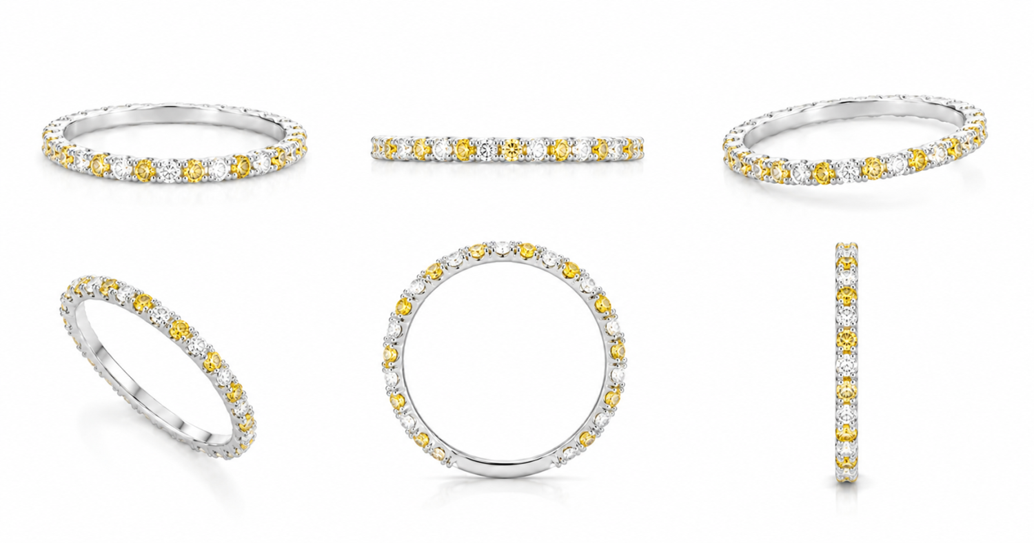 Light Yellow Diamond Ring / PK-15R+1/NMR