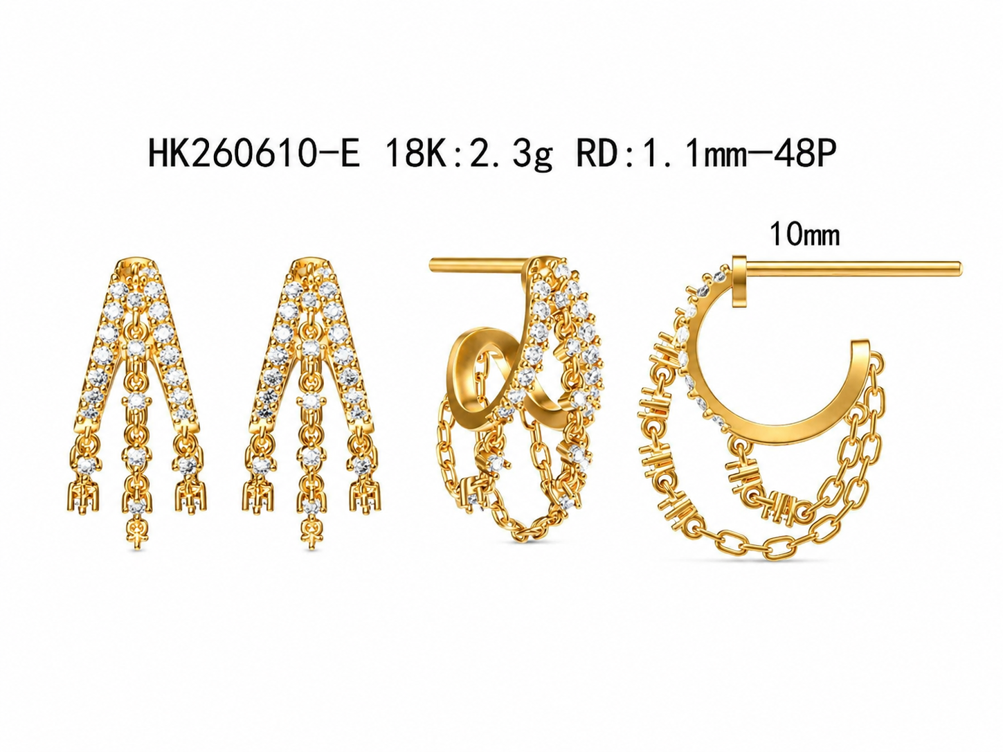 Diamond Earring / HK260610-E
