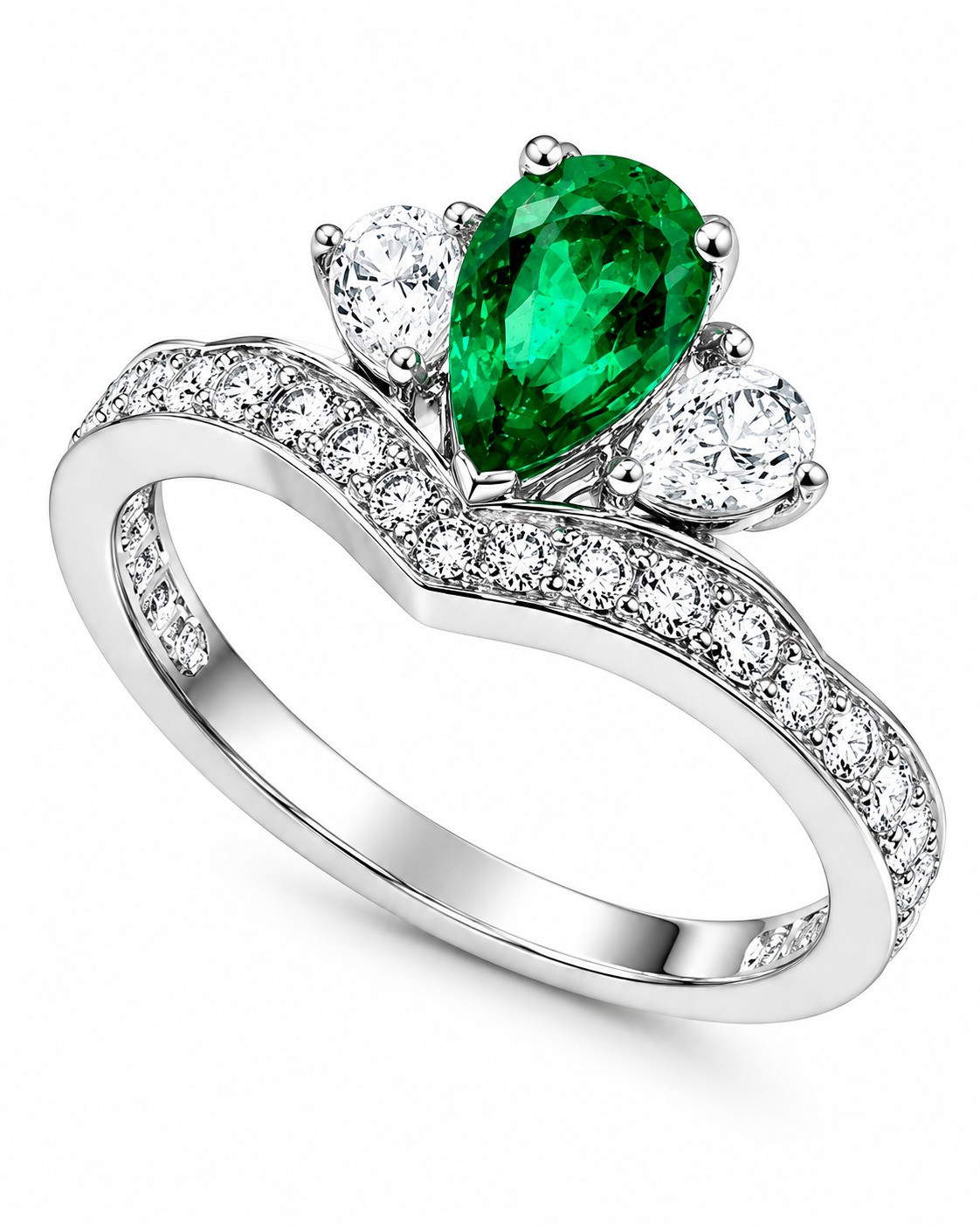 Emerald and Diamond Ring / PK-344R/ORE