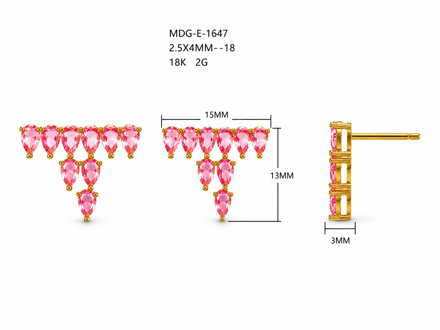 Diamond Earring / MDG-E-1647
