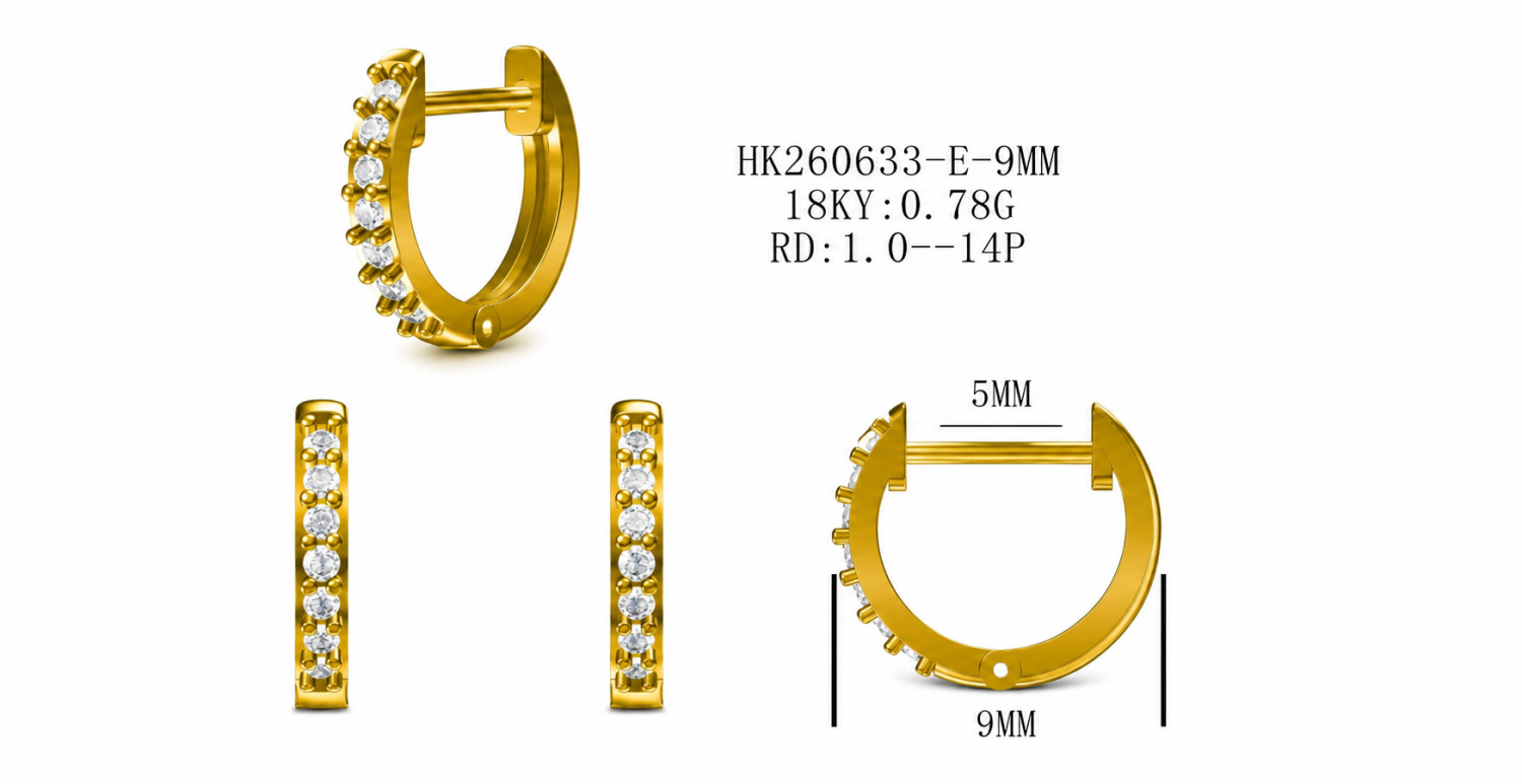 Diamond Earrings / HK260633-E