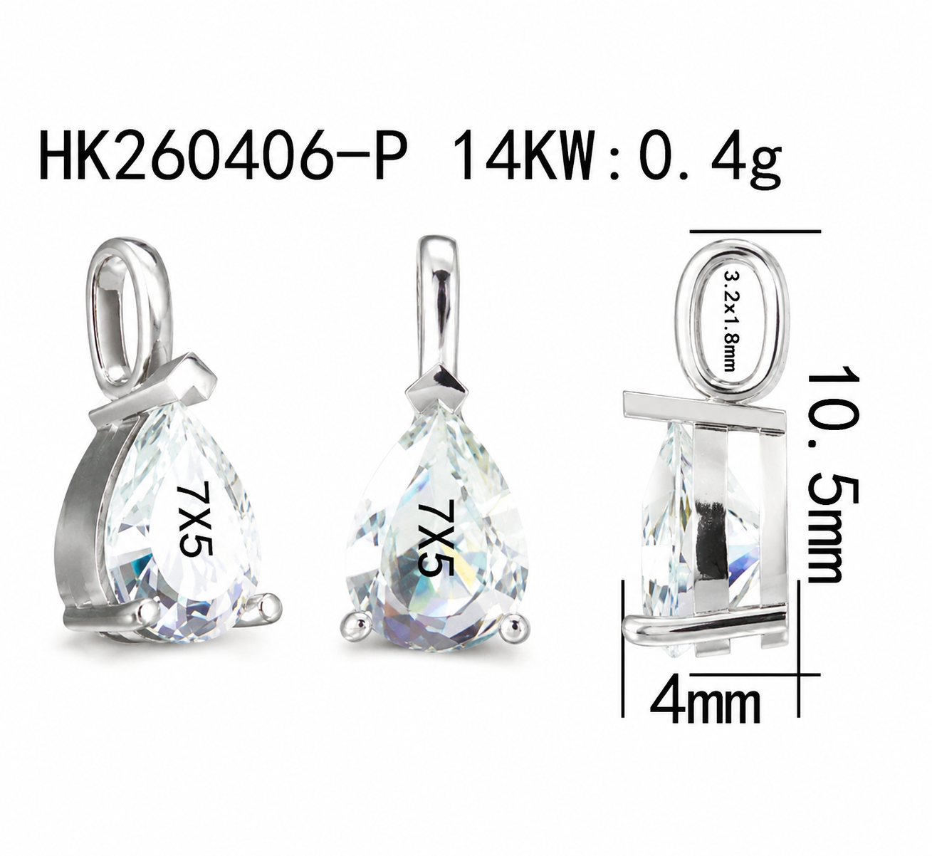 Diamond Pendant / HK260406-P