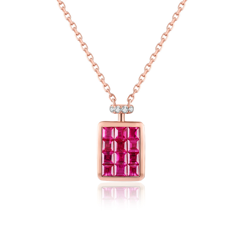 Ruby and Diamond Pendant / PK-68P+4/HRR