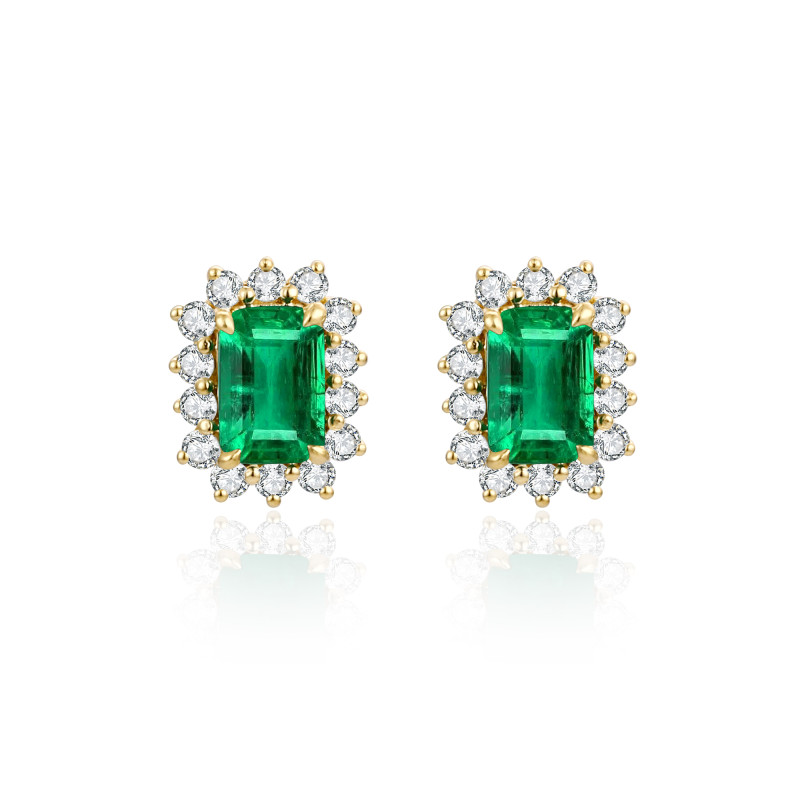 Emerald and Diamond Earrings / PK-63E/HOE